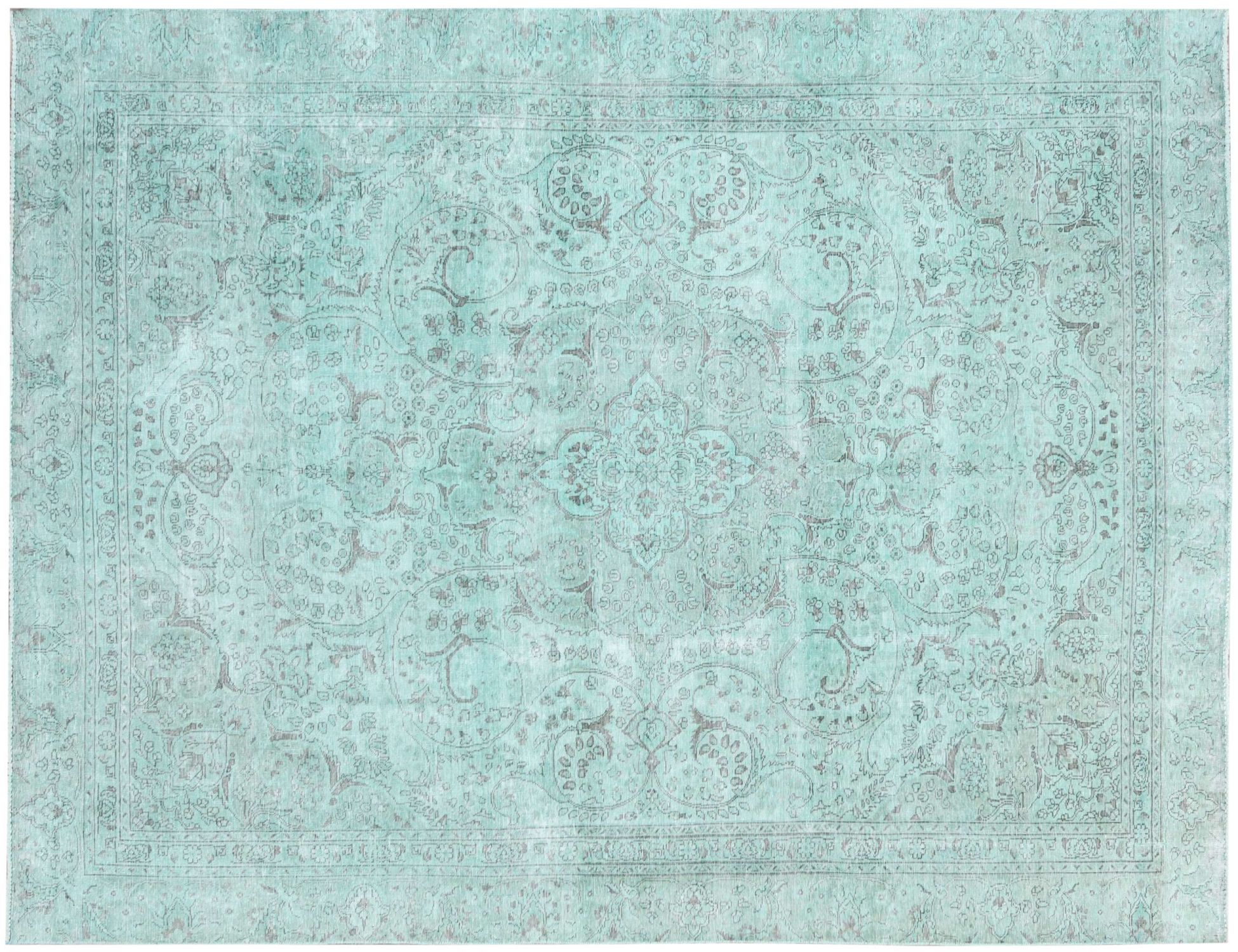 Vintage Teppich  grün <br/>318 x 219 cm