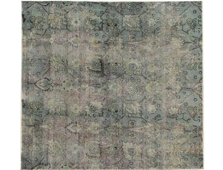 Grün Persien Persischer Vintage Teppich  223 x 192 cm
