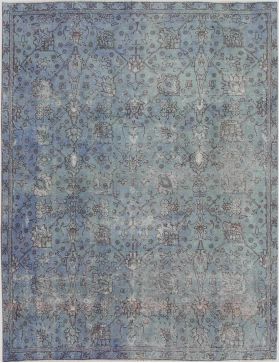 Tappeto vintage persiano 296 x 223 blu