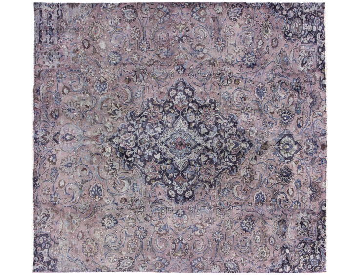 Lilla Persien Persisk Vintagetæppe 240 x 196 cm