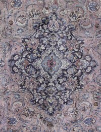 Lilla Persien Persisk Vintagetæppe 240 x 196 cm - view 4