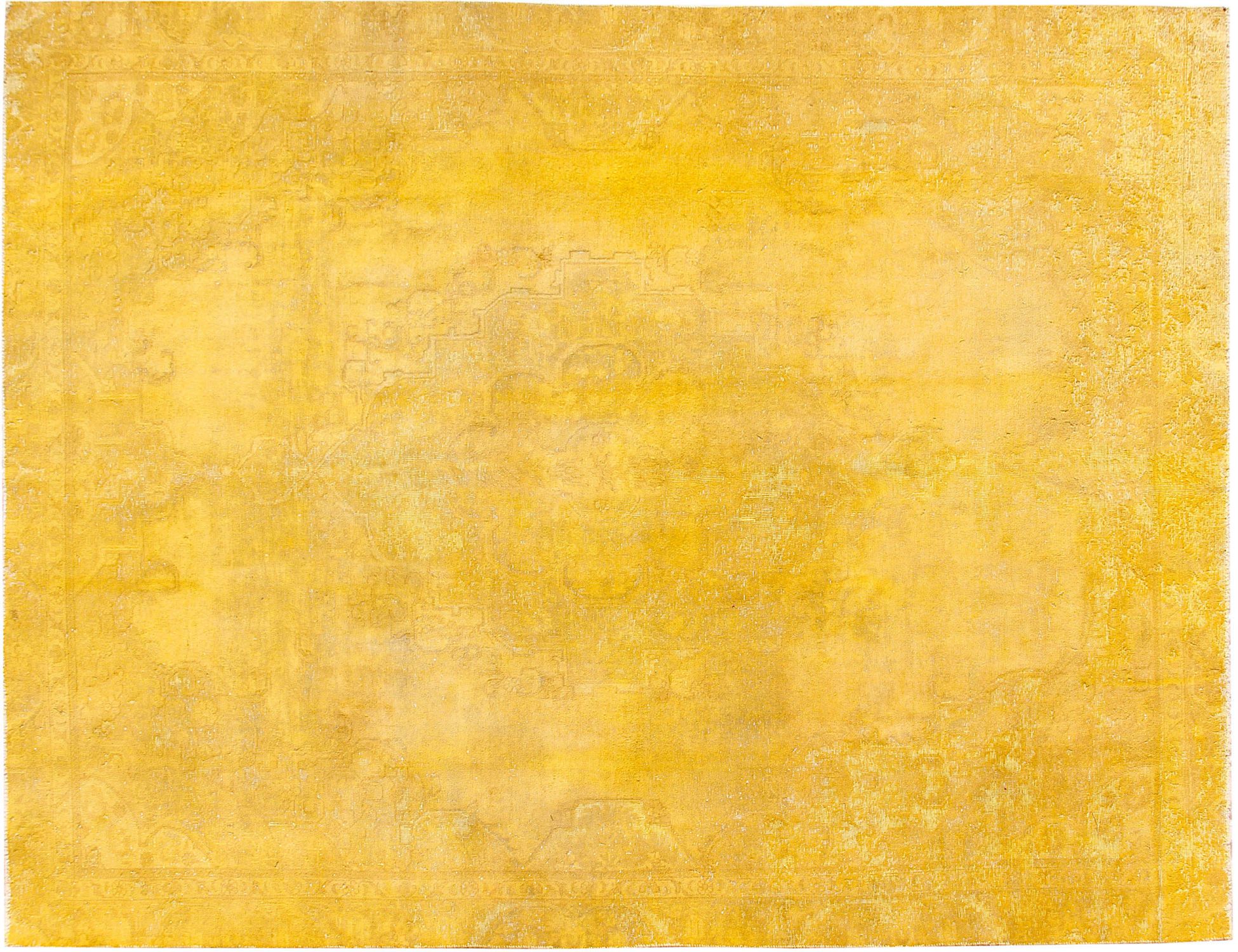 Tappeto vintage persiano  giallo <br/>355 x 260 cm