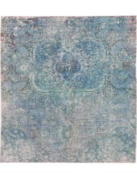 Tapis Persan vintage 167 x 137 turquoise