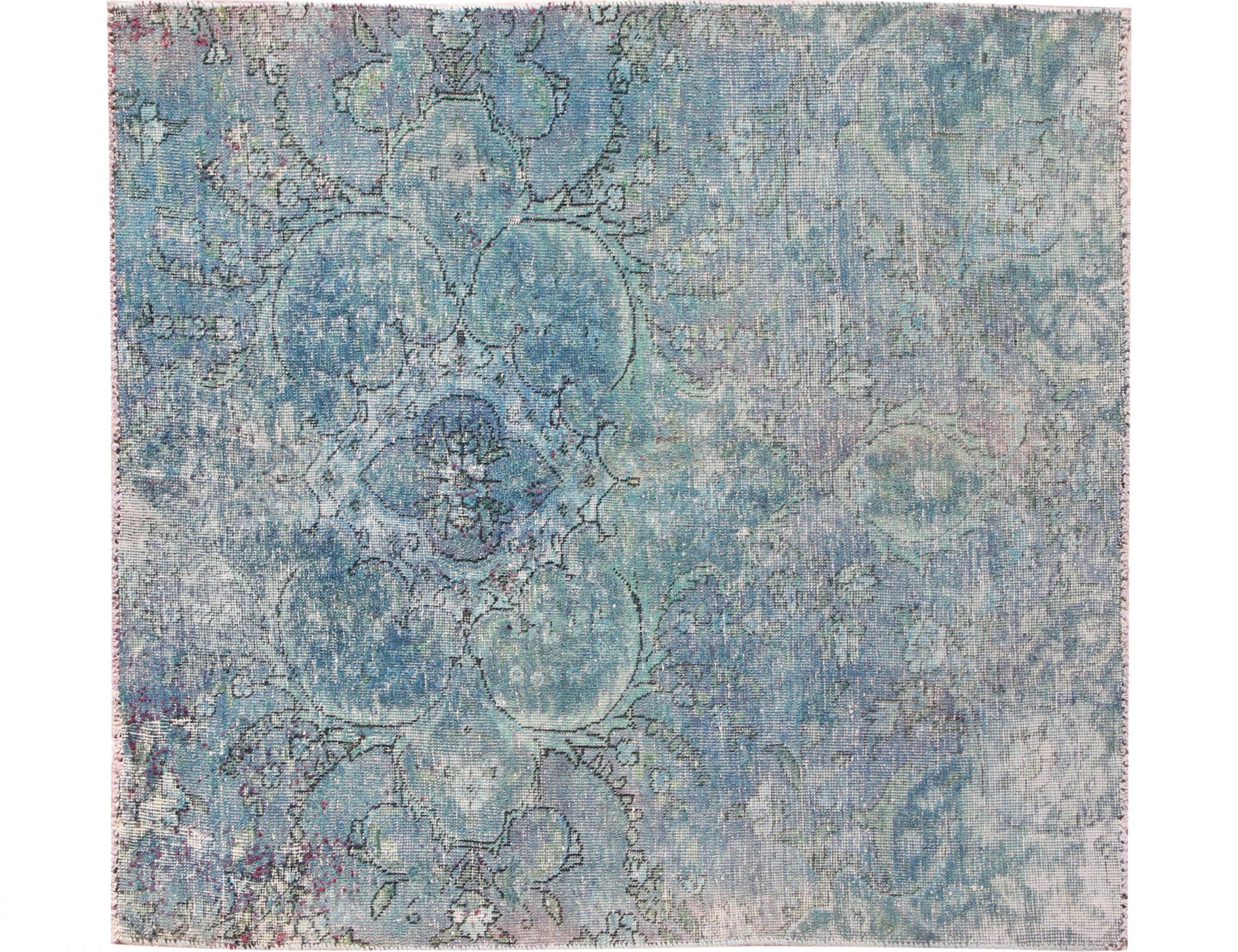Tappeto vintage persiano  turchese <br/>167 x 137 cm