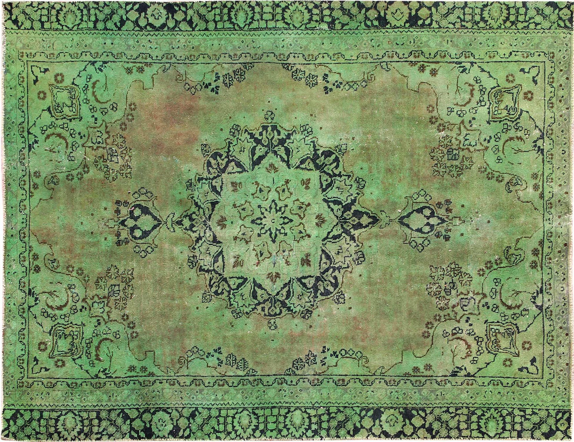 Tappeto vintage persiano  verde <br/>225 x 164 cm