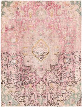 Persischer Vintage Teppich 285 x 217 rosa