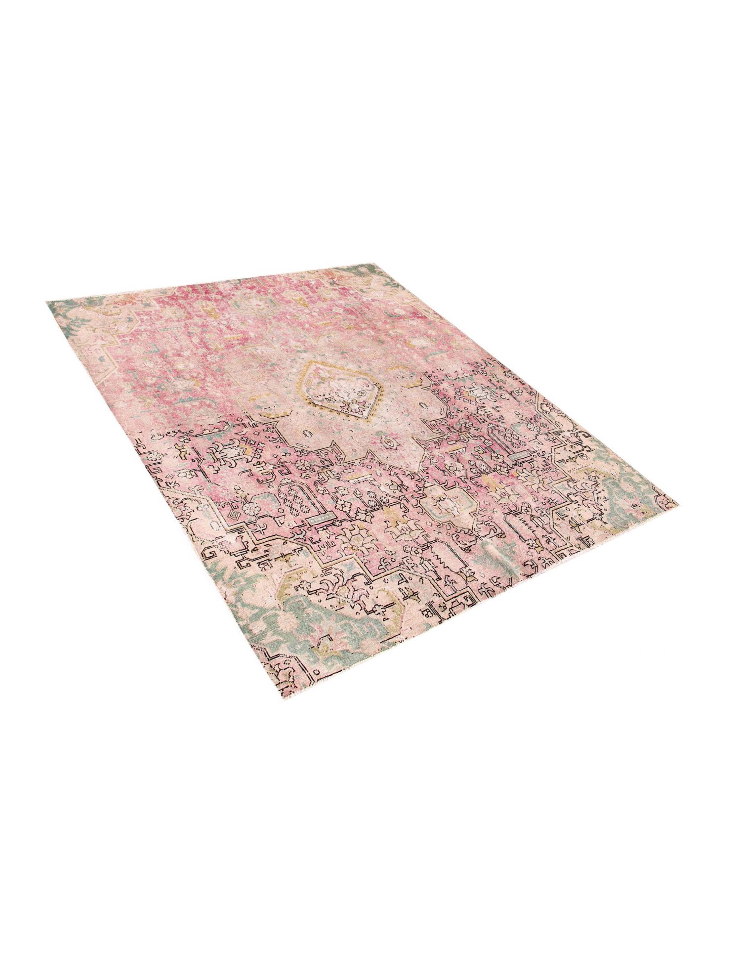 Tappeto vintage persiano  rosa <br/>285 x 217 cm