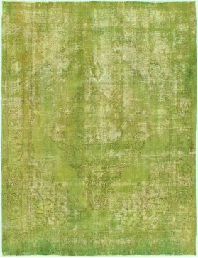 Tappeto vintage persiano 377 x 283 verde