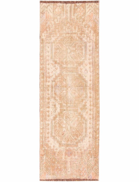 Gelb Persien Persischer Vintage Teppich 213 x 74 cm