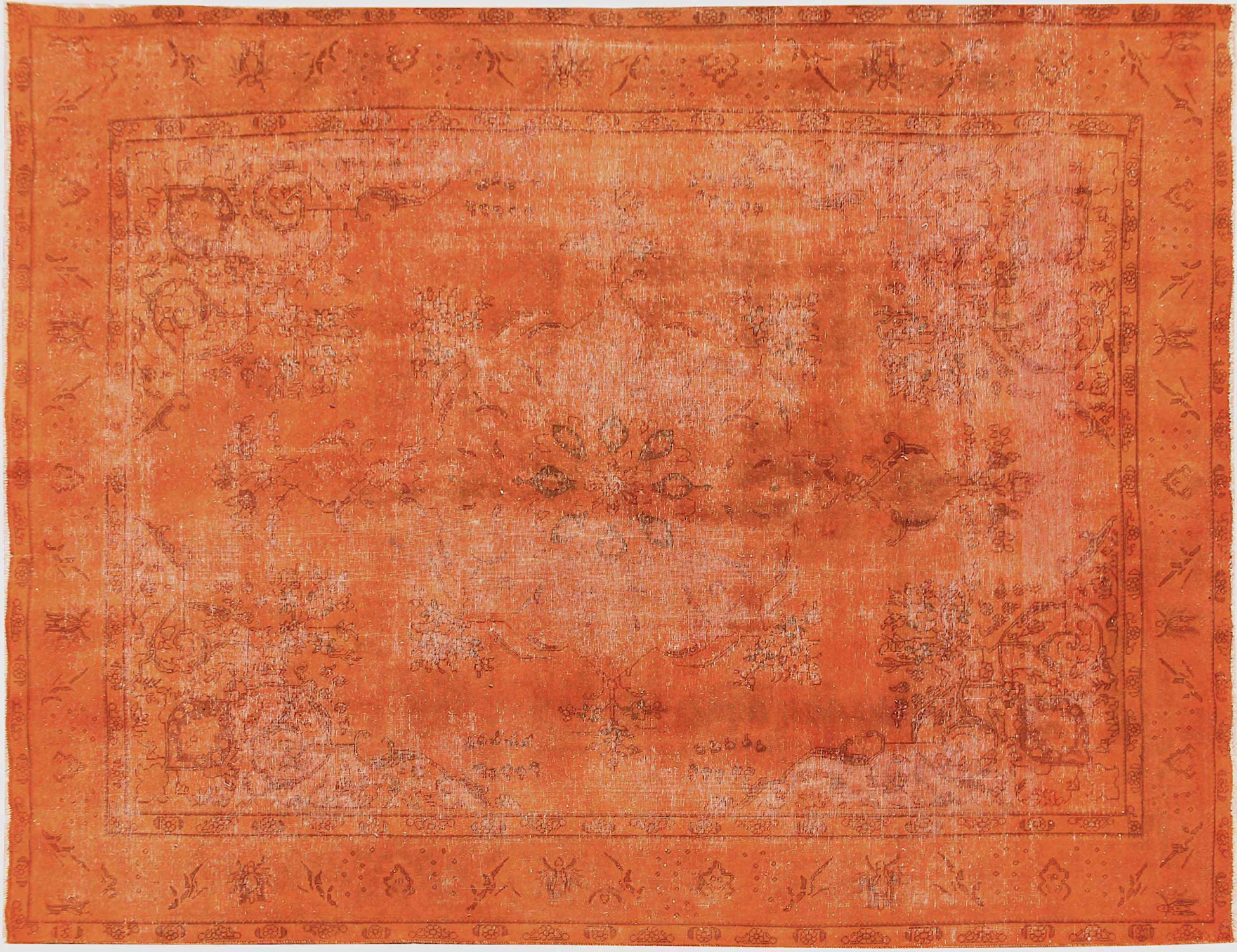 Persisk vintage teppe  oransje <br/>377 x 296 cm