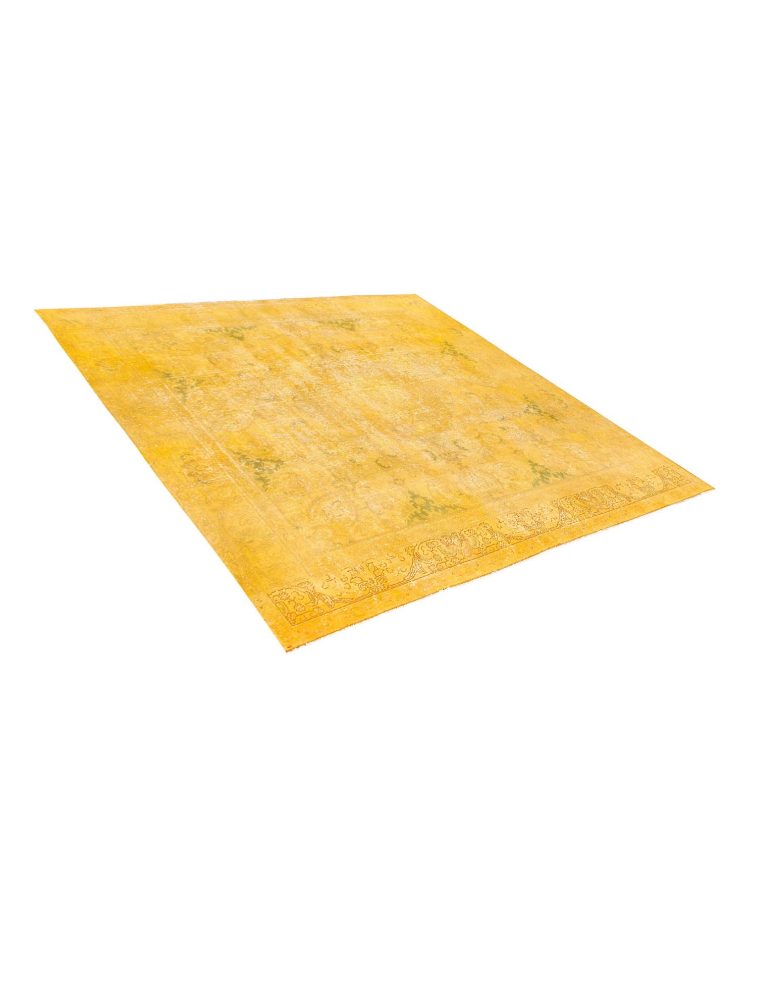 Tappeto vintage persiano  giallo <br/>283 x 290 cm
