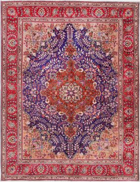 Tabriz Teppich 400 x 306 blau