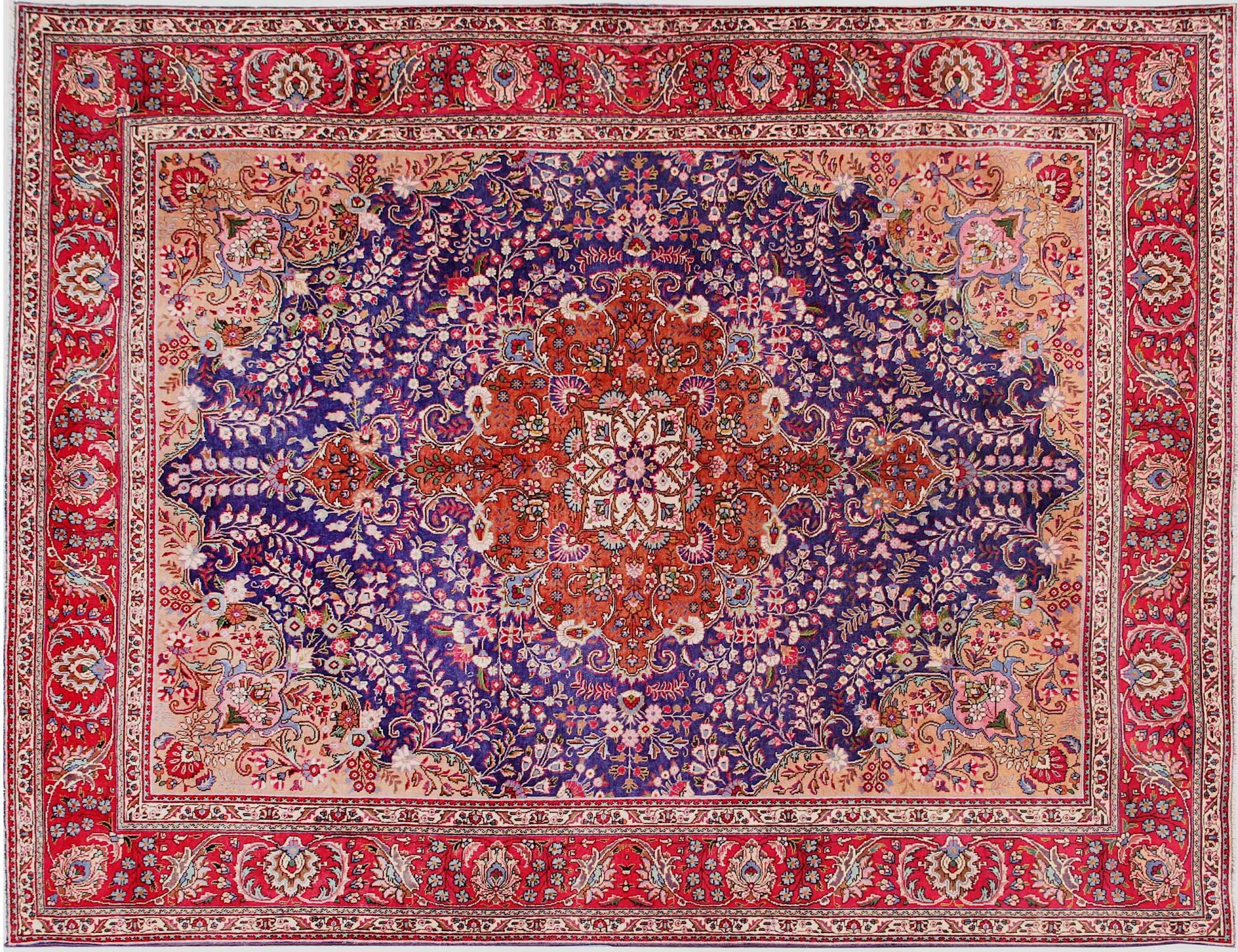 Tabriz Tappeto  blu <br/>400 x 306 cm