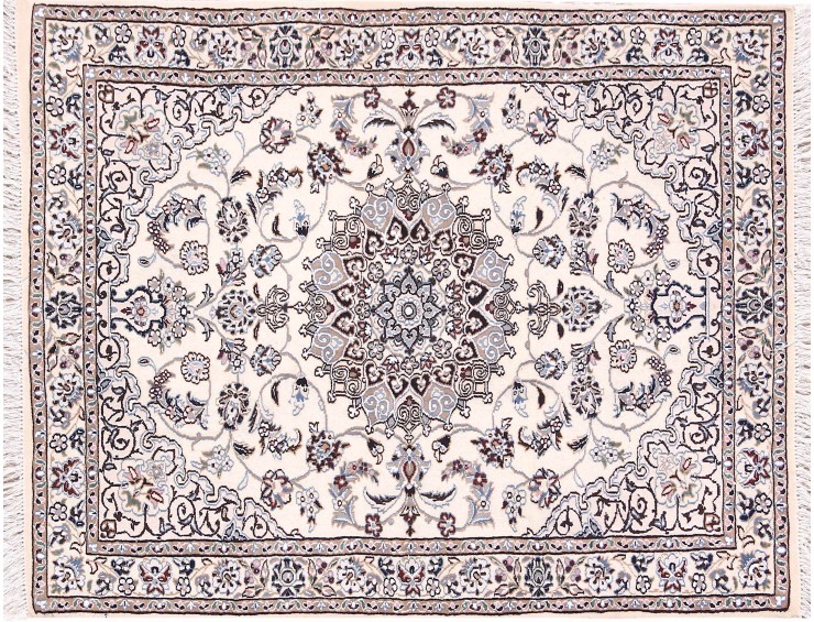 Beige Persan Nain Tapis  152 x 104 cm