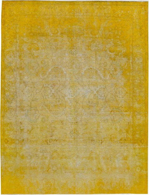 Gelb Persien Persischer Vintage Teppich 384 x 283 cm