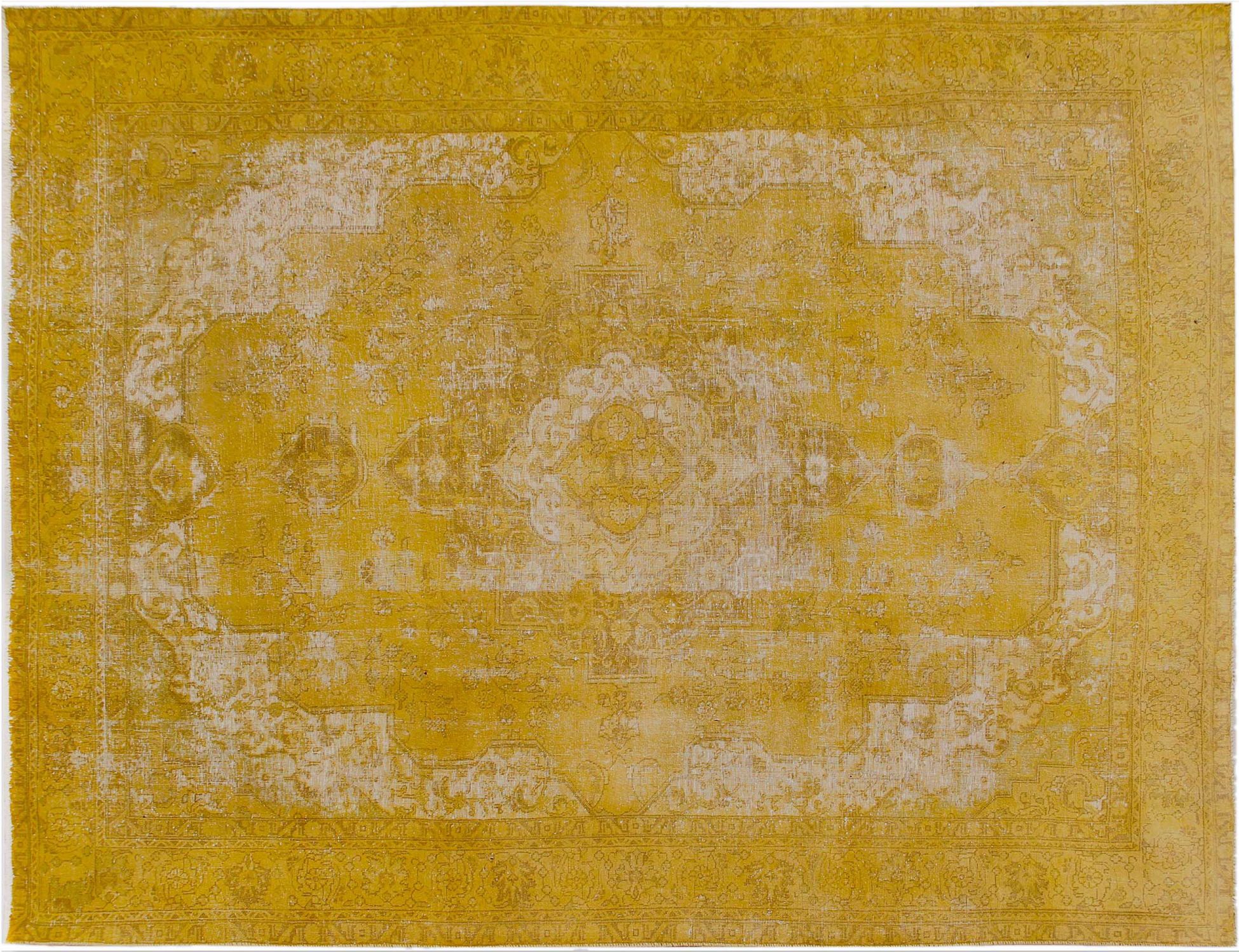Tappeto vintage persiano  giallo <br/>397 x 285 cm