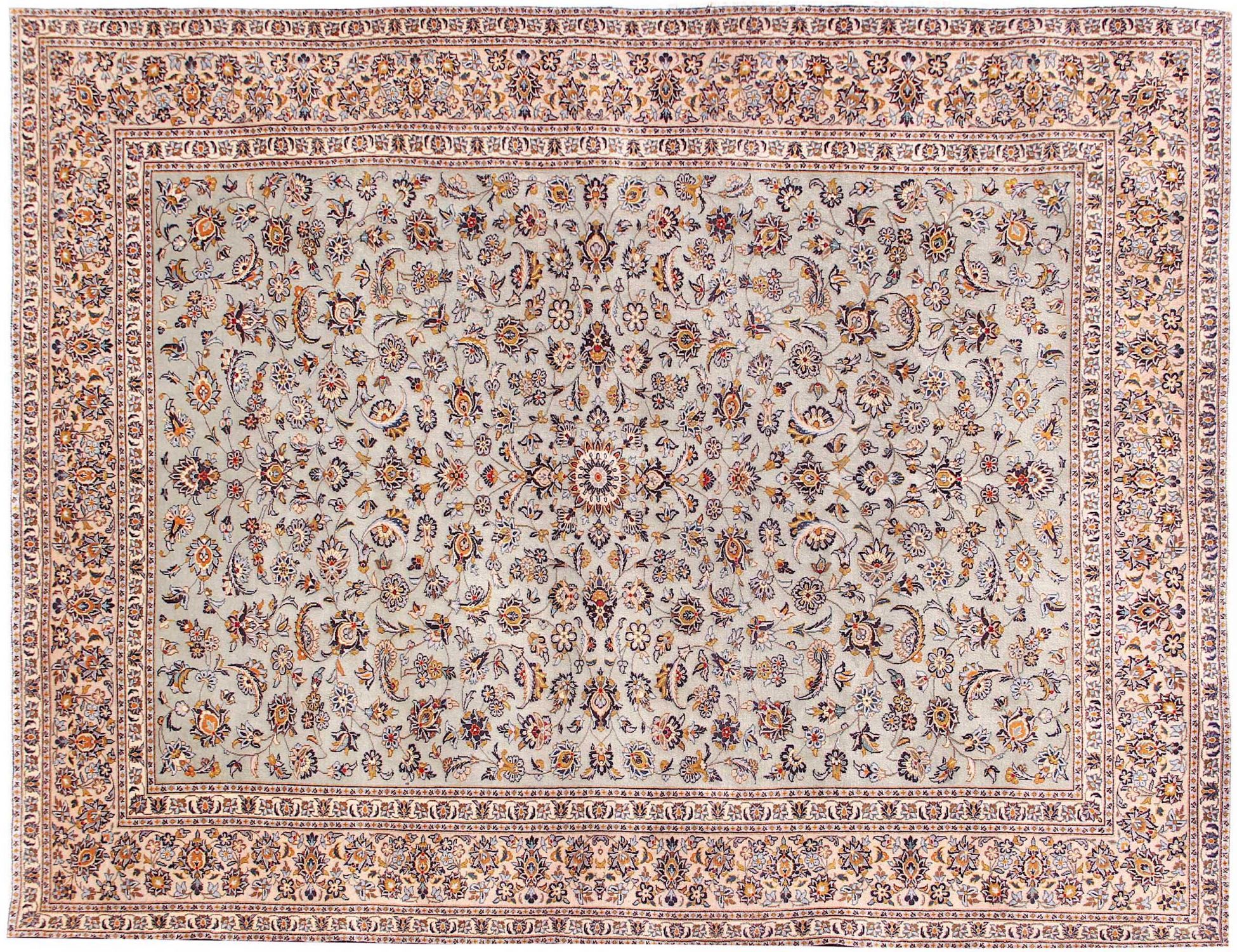 Keshan Tappeto  verde <br/>387 x 293 cm