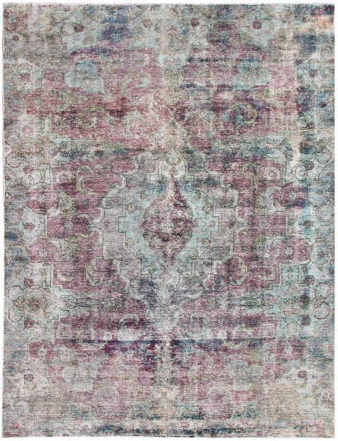 Lila Persien Persischer Vintage Teppich 330 x 195 cm