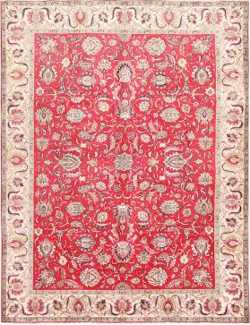 Tabriz Alfombra 332 x 248 rojo