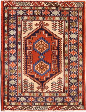 Beige Persia Turkman Teppe  90 x 63 cm