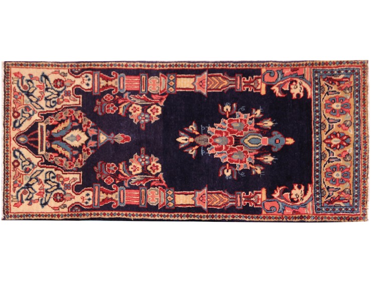 Blå Persien   Sarough Matta  96 x 51 cm