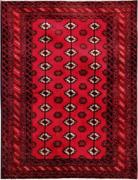 Rojo Persia Turkman Alfombra  200 x 115 cm