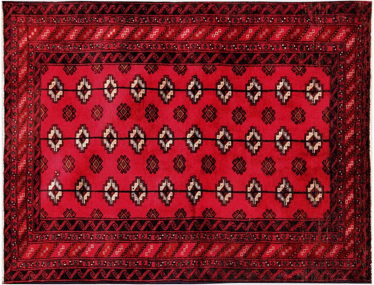 Rød persia Turkman Teppe  200 x 115 cm