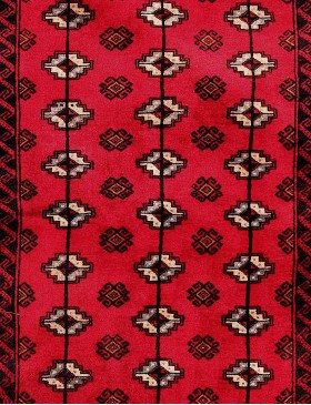Rojo Persia Turkman Alfombra  200 x 115 cm