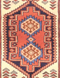 Beige persia Turkman Teppe  92 x 62 cm