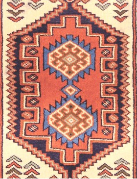 Beige Persien Turkman Teppich 92 x 62 cm - view 4
