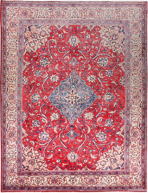 Rot Persien Sarough Teppich 362 x 259 cm