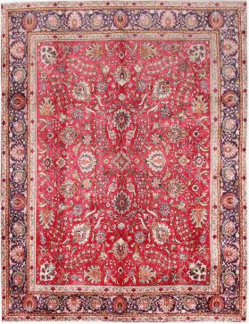 Tabriz Tæppe 346 x 285 rød