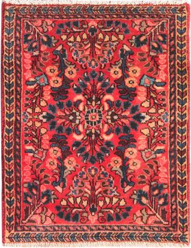 Hamadan Alfombra 67 x 54 rojo