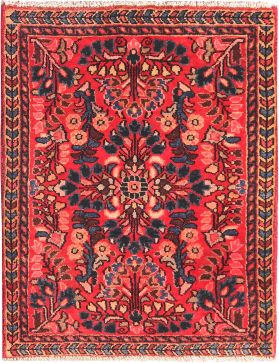 Hamadan Alfombra 68 x 54 rojo