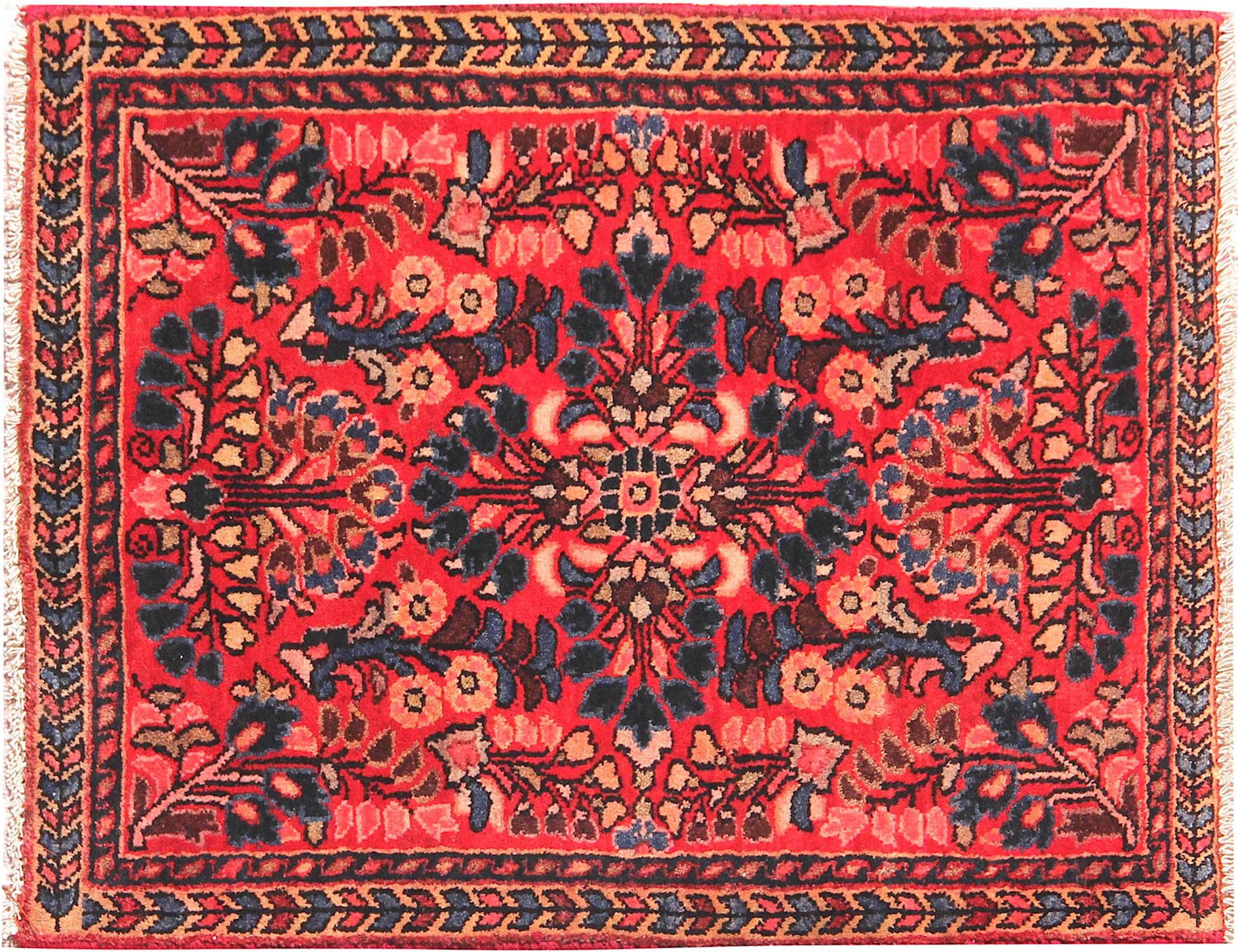 Hamadan Tapijt  rood <br/>68 x 54 cm
