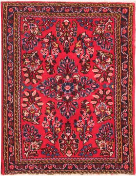 Hamadan Tapis 92 x 62 rouge