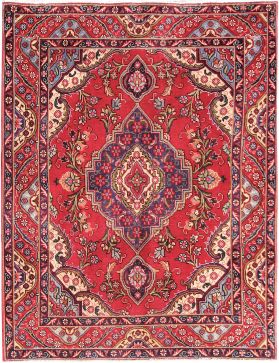 Tabriz Tæppe 192 x 140 rød