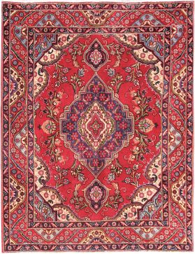 Tabriz Teppich 192 x 140 rot