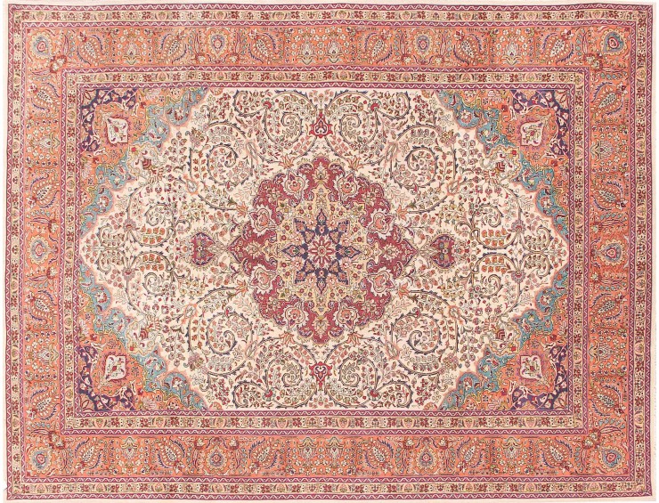 Beige Persia Tabriz Matto 365 x 240 cm