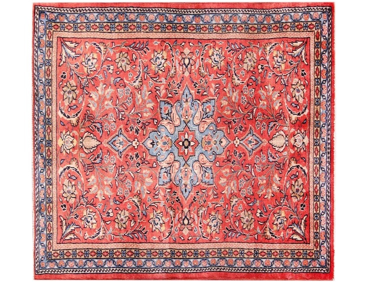 Rød Persien Sarough Tæppe 140 x 81 cm