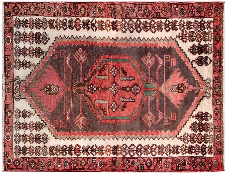 Beige Persien Hamadan Matta  150 x 95 cm