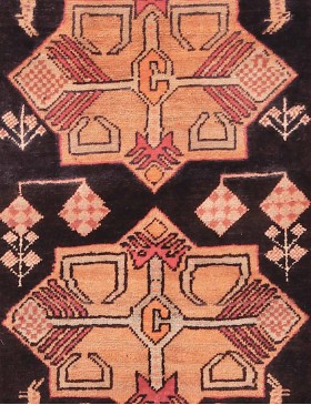 Sininen Persia Hamadan Matto 88 x 66 cm - view 4