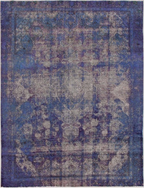Blau Persien Persischer Vintage Teppich 352 x 260 cm