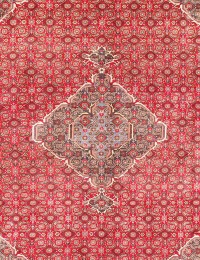 Röda Persien Tabriz Matta  286 x 199 cm