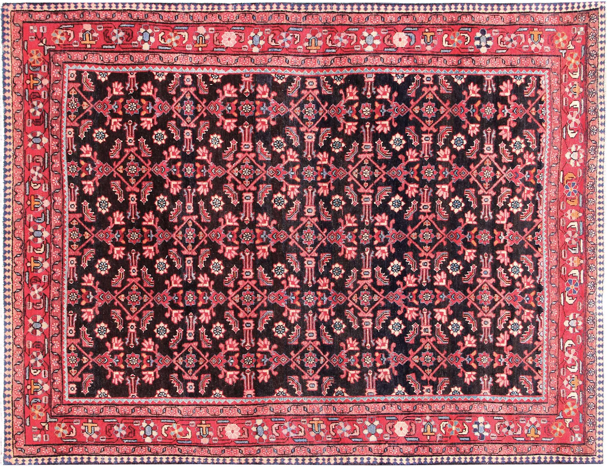 Hamadan Tappeto  blu <br/>298 x 211 cm