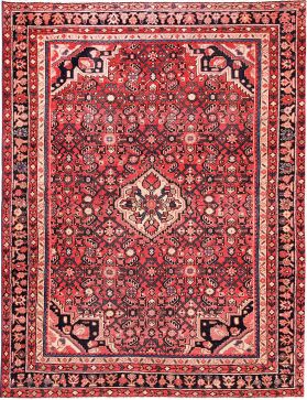 Hamadan Alfombra 209 x 156 rojo