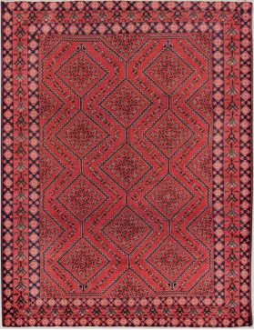 Hamadan Alfombra 301 x 205 rojo