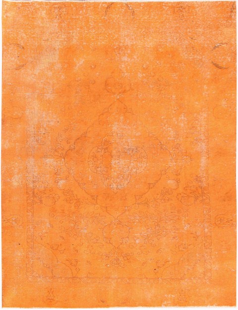 Orange Persien Persischer Vintage Teppich 270 x 175 cm