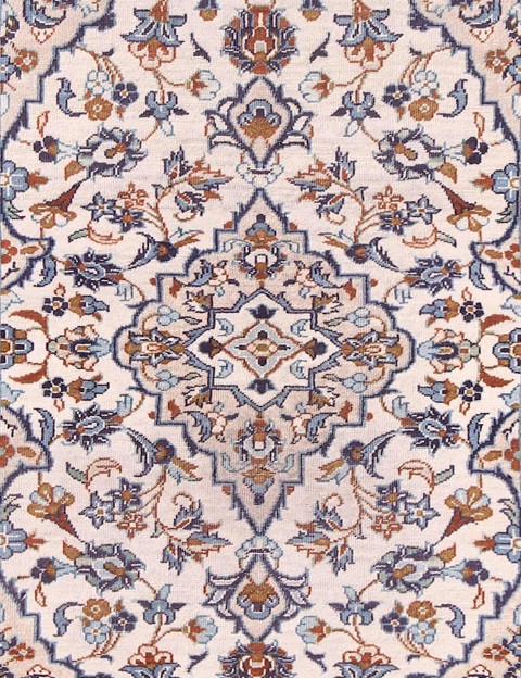 Beige Persien Keshan Matta  142 x 95 cm