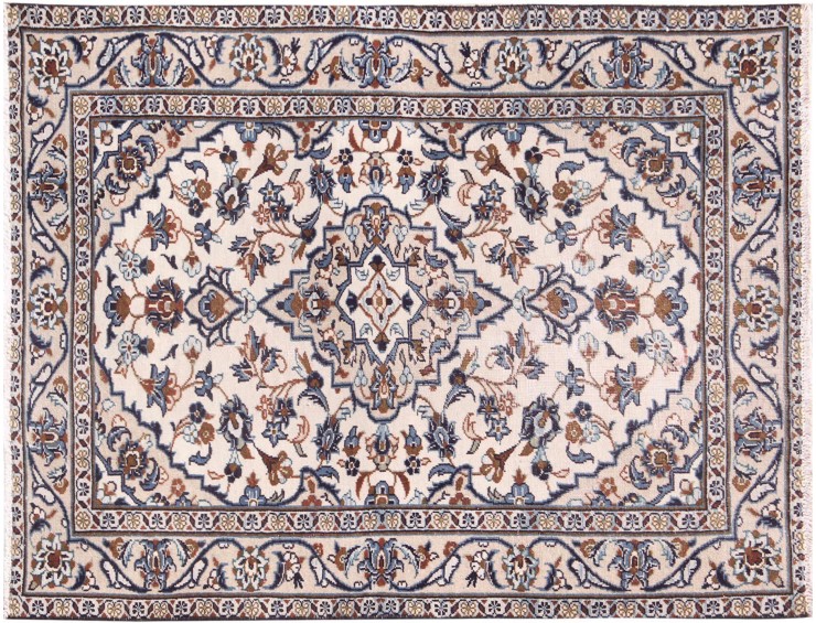 Beige persia Keshan Teppe  137 x 95 cm